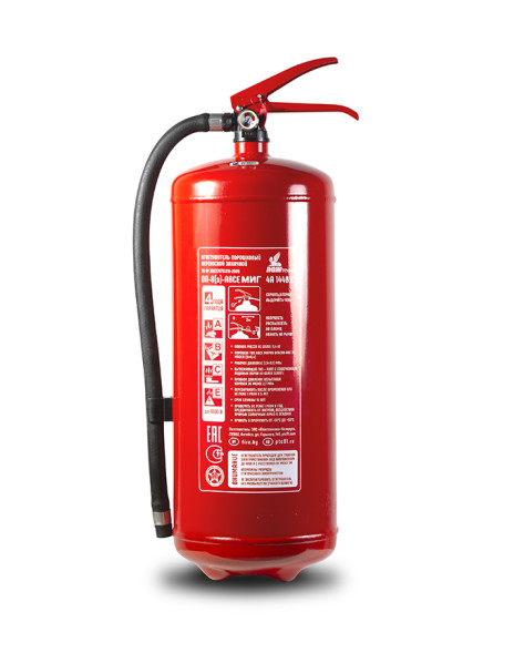 Порошковый огнетушитель ОП-8(з) АВСЕ МИГ баллон 10л